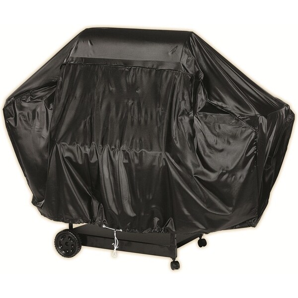 Shop CharBroil 7677621 Grill Cover for 5+ Burner, Black Vinyl, 63